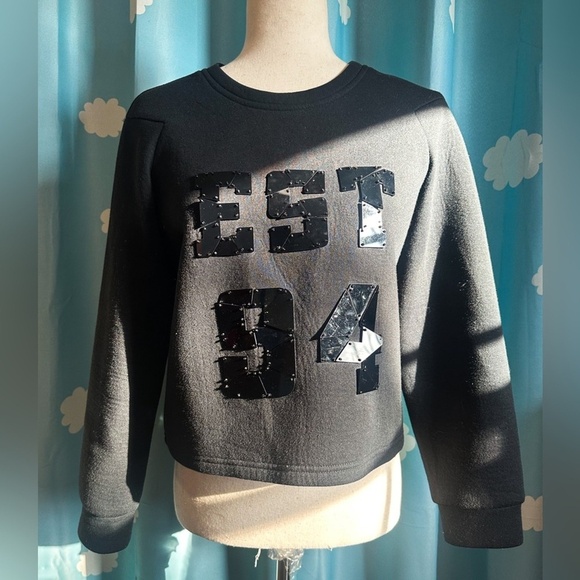 Est. 1994, 94 crop goth top. - Picture 1 of 4